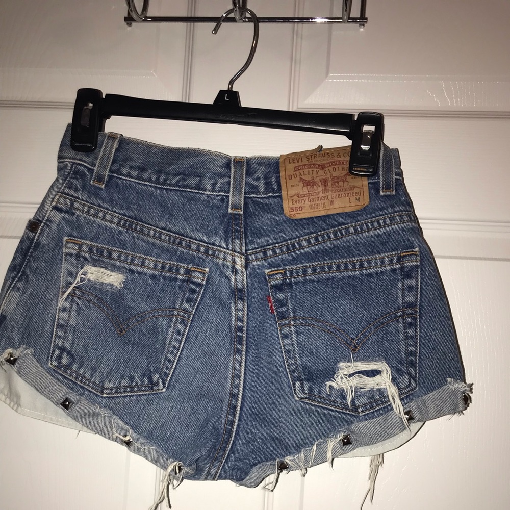Custom made Levi jean shorts